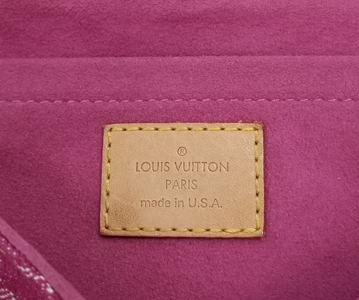 Louis Vuitton Fuchsia Denim Pleaty Baggy