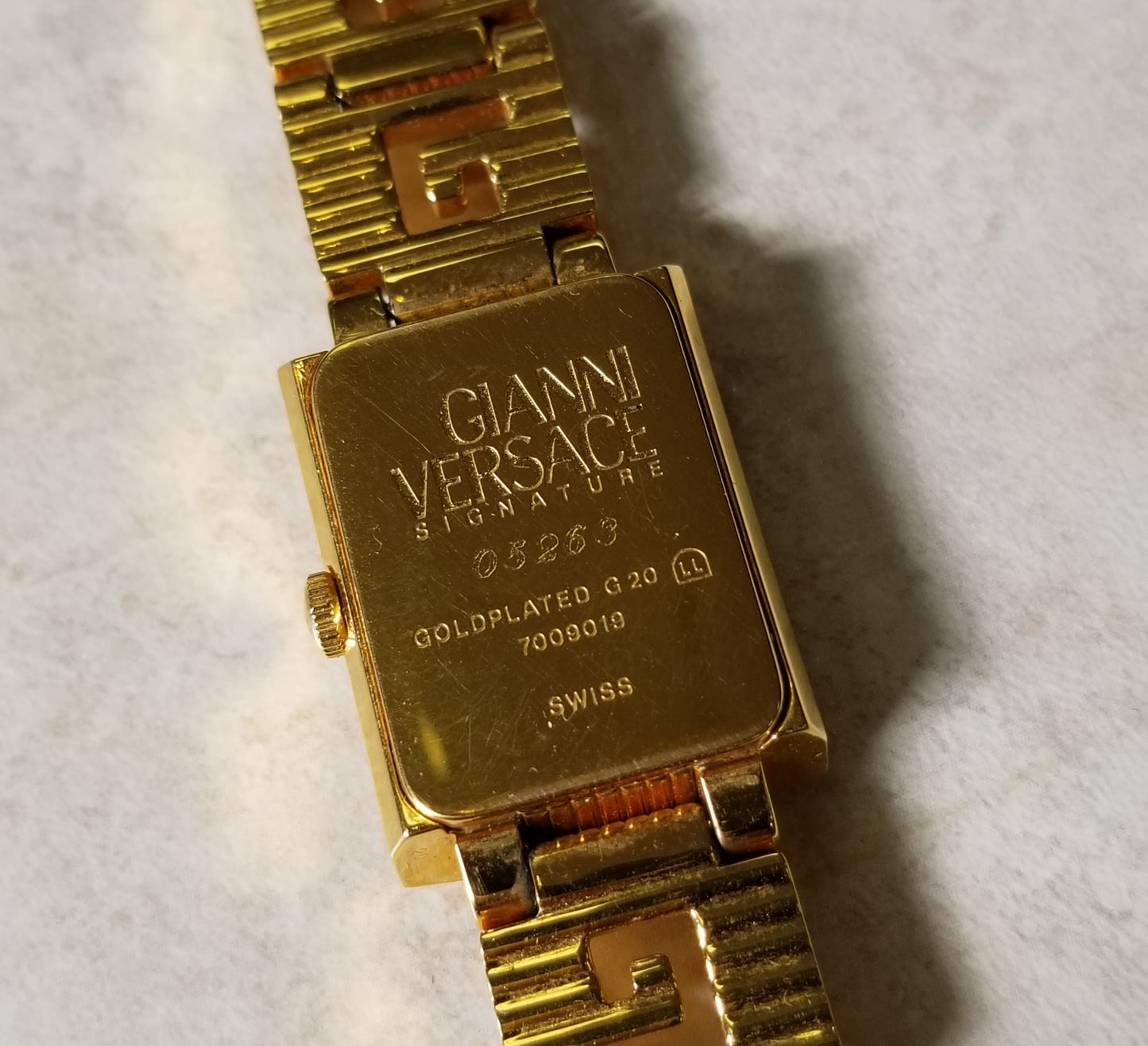 Authentic Versace Vintage Gold Watch #05263