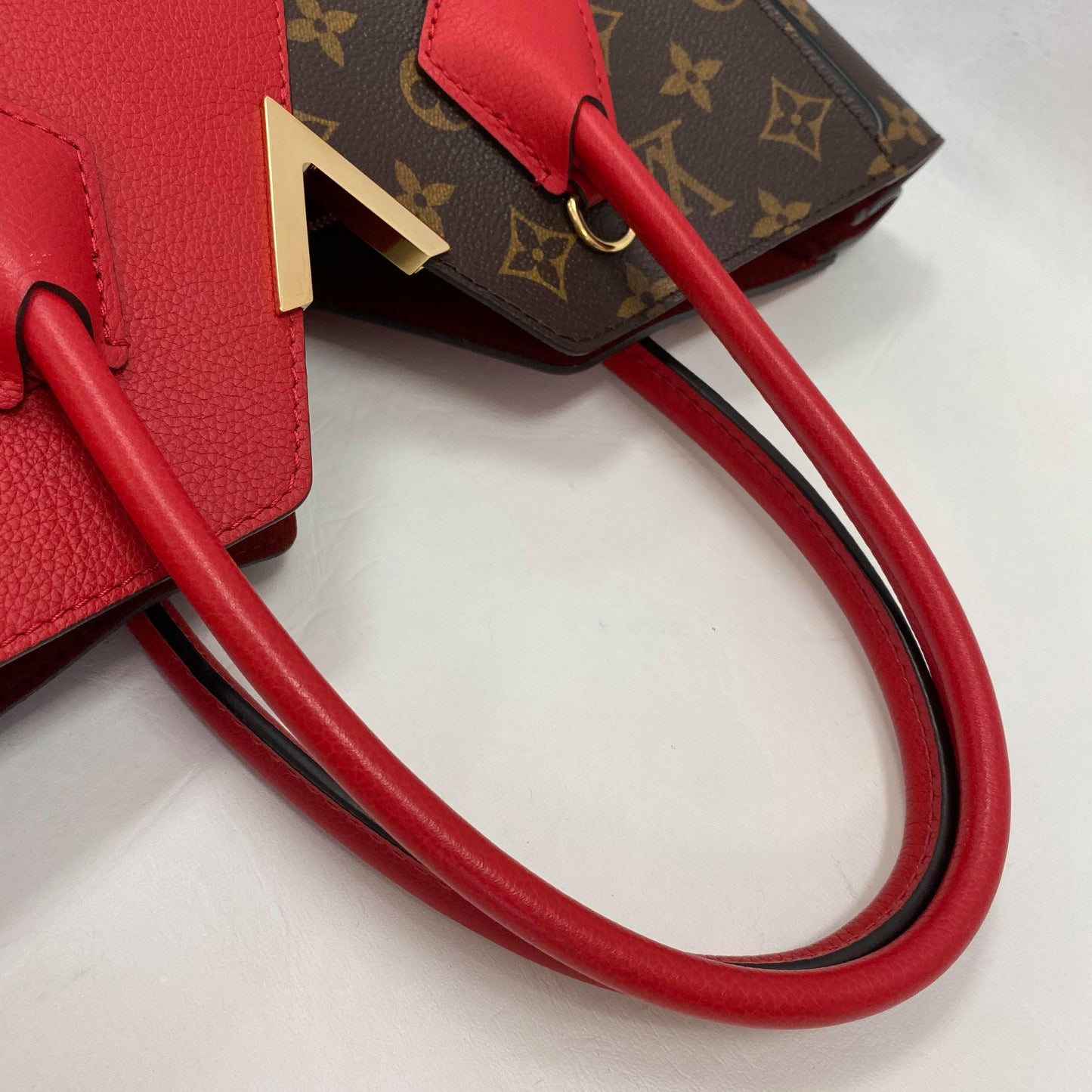 Authentic Louis Vuitton Red/Monogram Kimono PM Bag