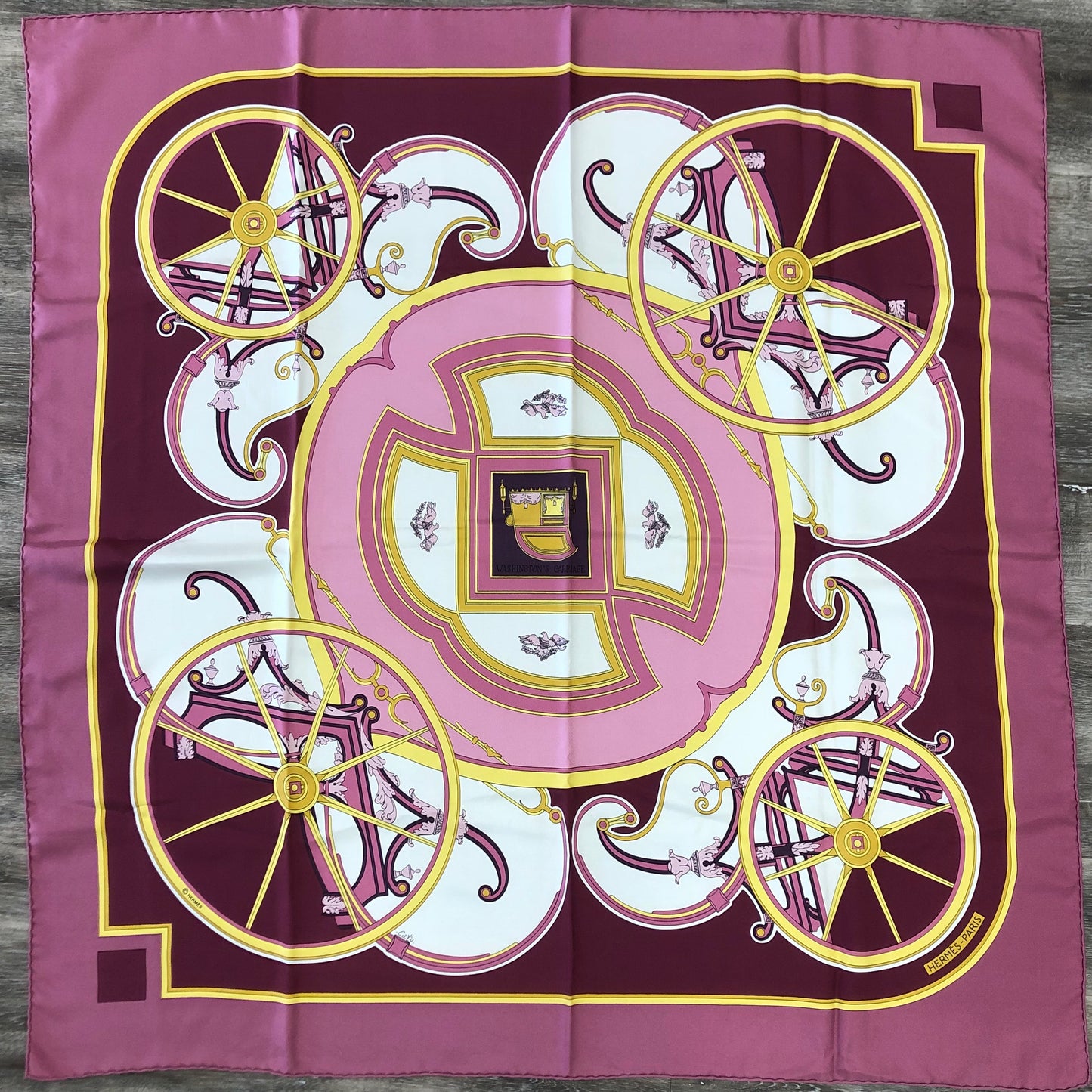Authentic Hermes Silk Scarf