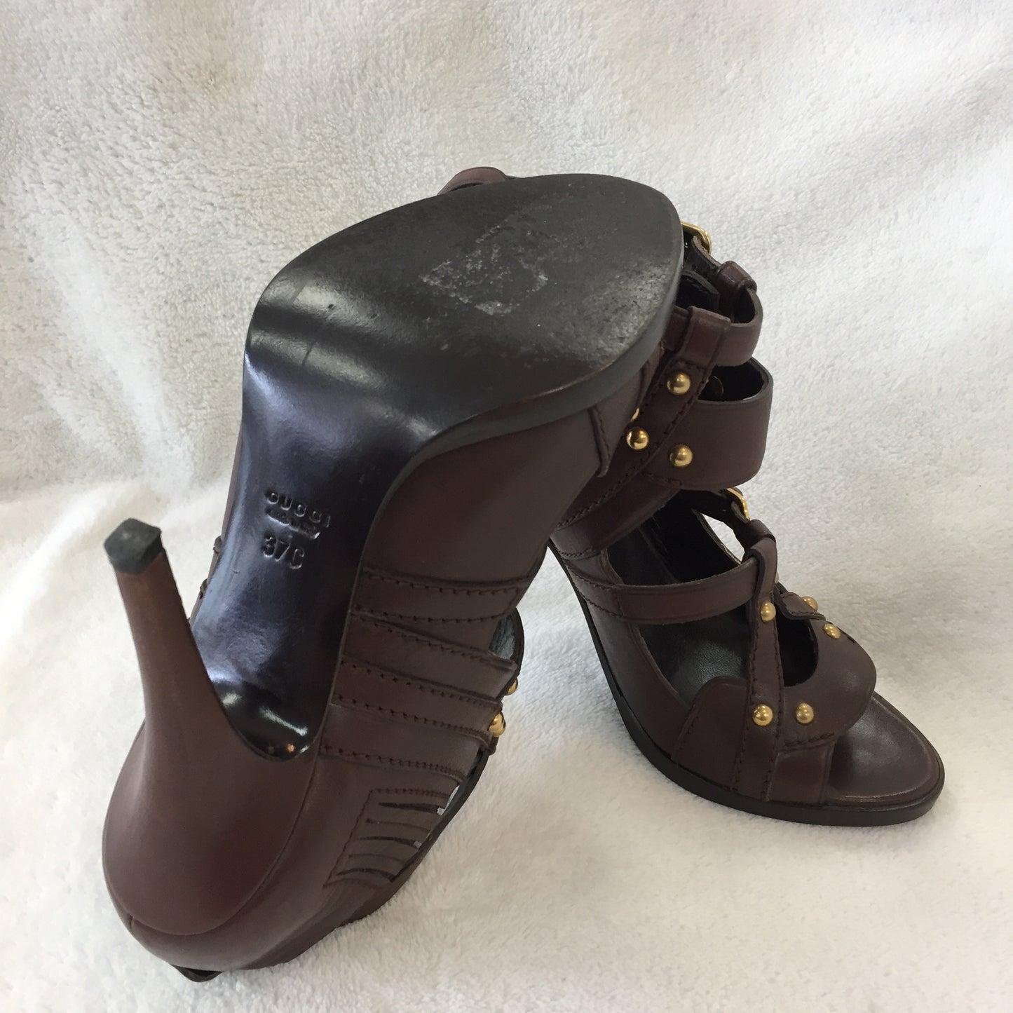 Authentic Gucci Marion Cage Sandals Women's Size 37 / 6.5