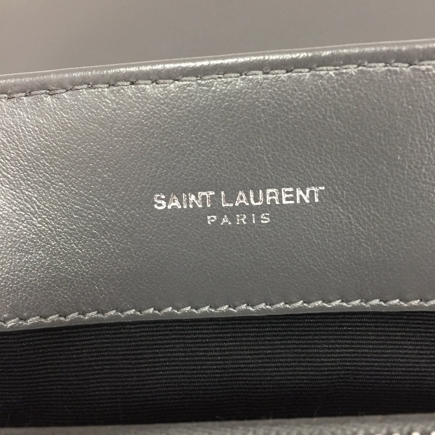 Authentic Saint Laurent Storm Grey Top Handle LouLou