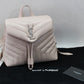 Authentic Saint Laurent Pink Smooth Leather LouLou Backpack