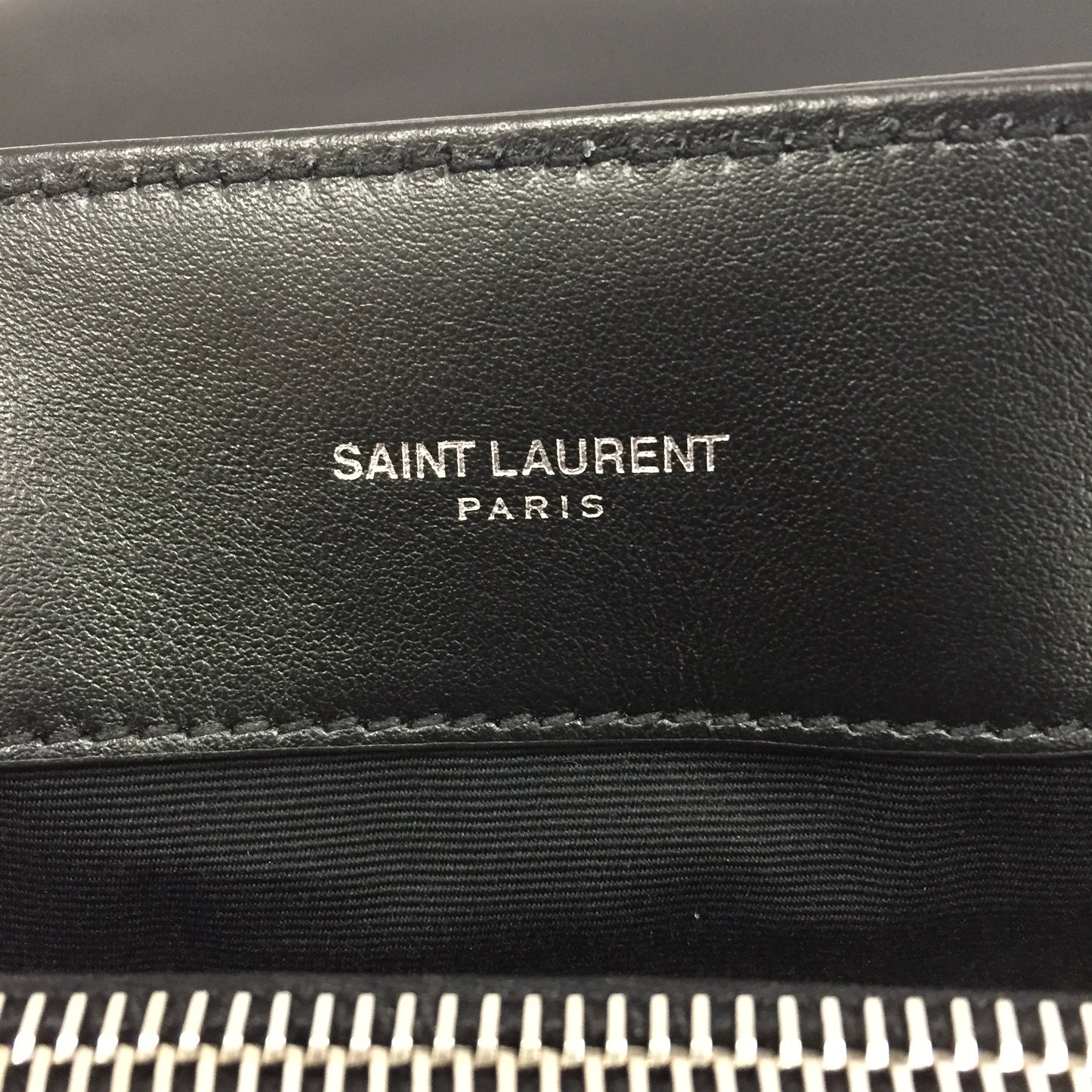 Authentic Saint Laurent Black Top Handle LouLou