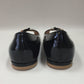 Authentic Giuseppe Zanotti Black Patent Leather Peep-Toe Flats Women's Size 6