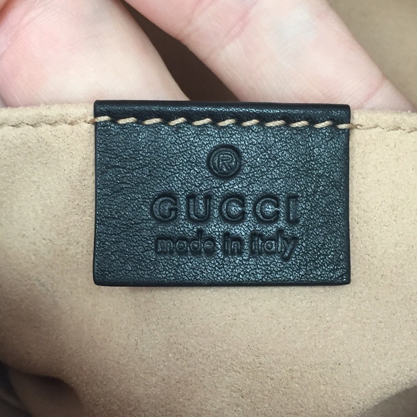 Authentic Gucci Black Marmont Large Belt Bag 95