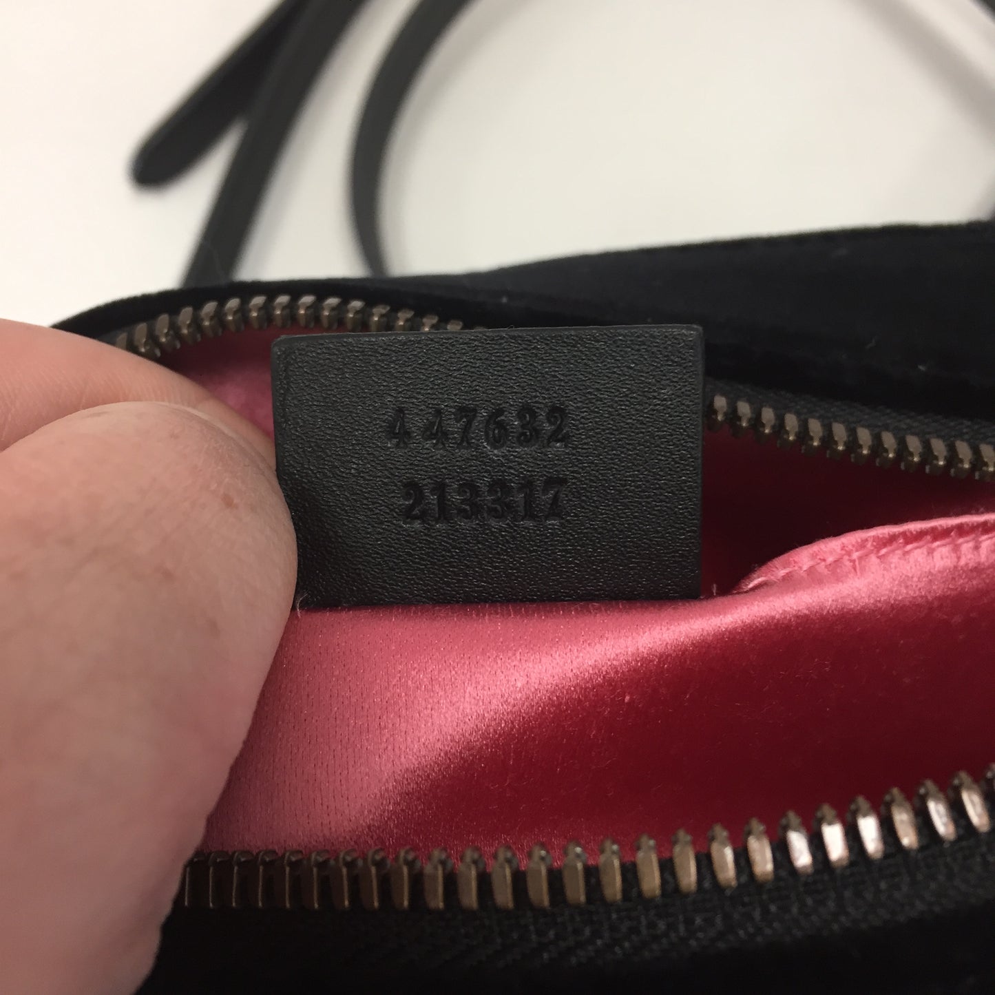 Gucci Black Small Marmont Velvet Camera Bag