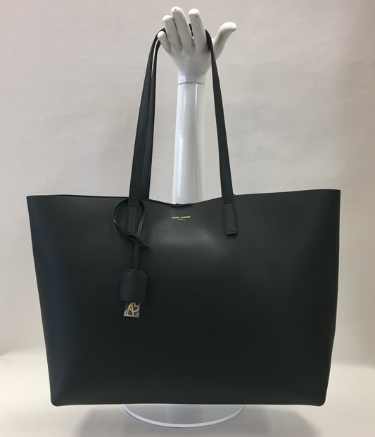 Authentic Saint Laurent Forest Green Shopper Tote And Pouch