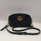 Gucci Black Leather Marmont Camera Bag Small