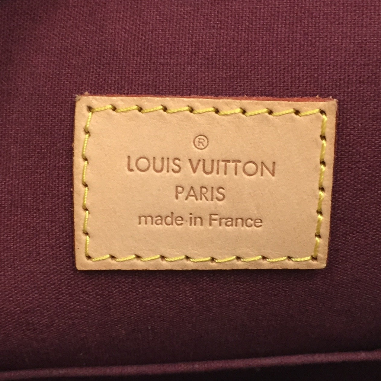 Authentic Louis Vuitton Rouge Fauviste Vernis Alma GM