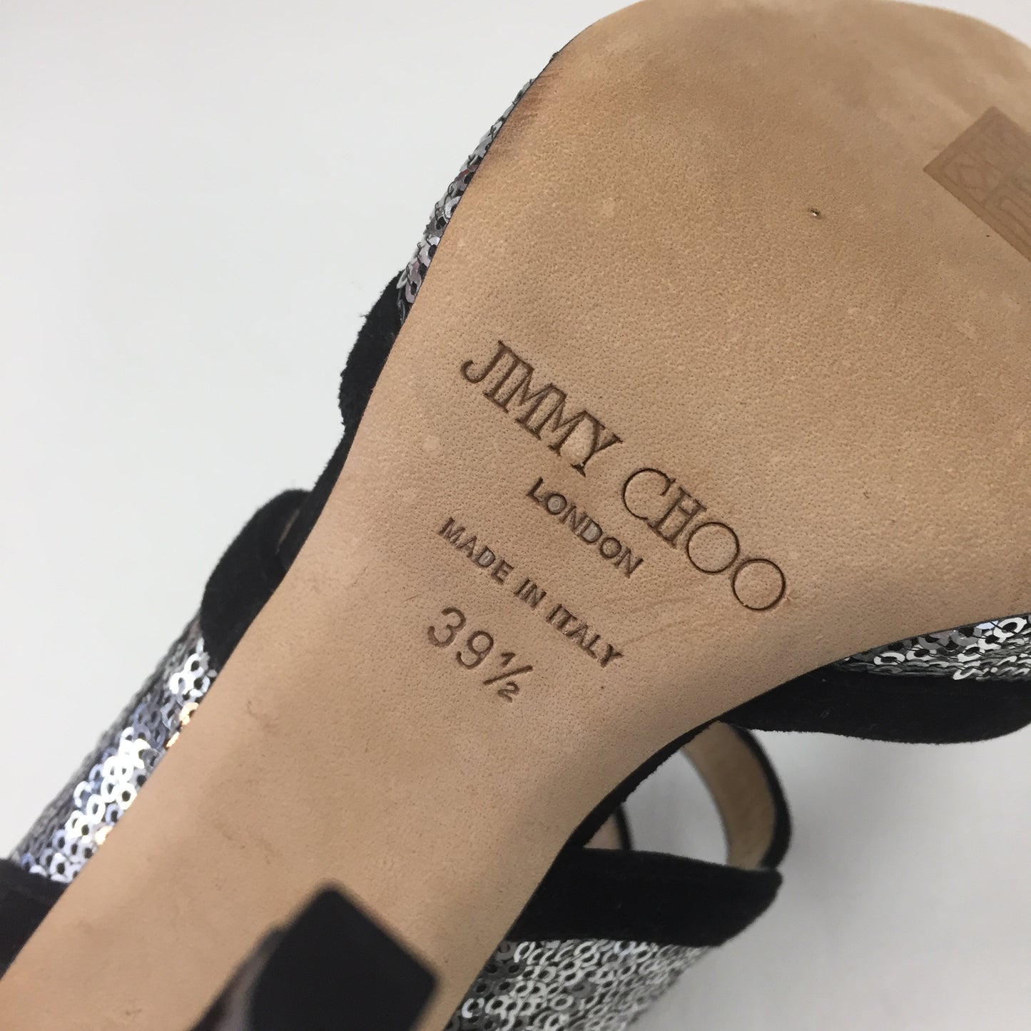 Authentic Jimmy Choo Black/Sequin Pumps Women's Size 39.5