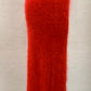 Authentic Helmut Lang Red Angora Pencil Skirt Sz XS