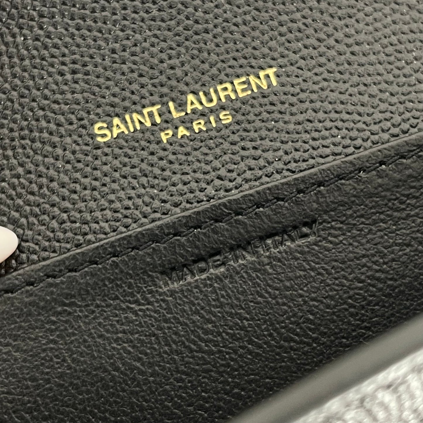 Authentic Saint Laurent Black Envelope WOC