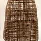 Authentic Prada Brown/White Skirt Sz 14