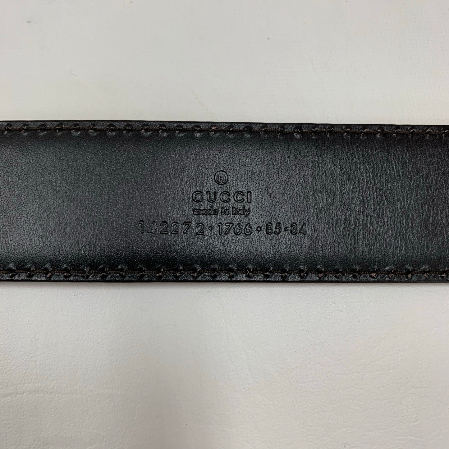 Authentic Gucci Marigold Leather Belt with G Buckle