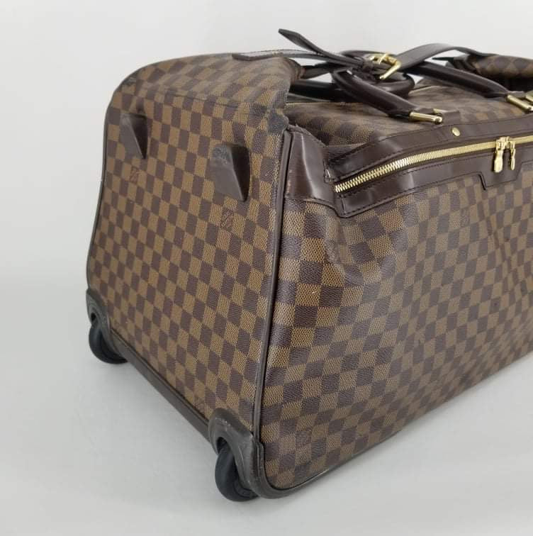 Authentic Louis Vuitton Damier Ebene Eole 60 Rolling Travel Duffle