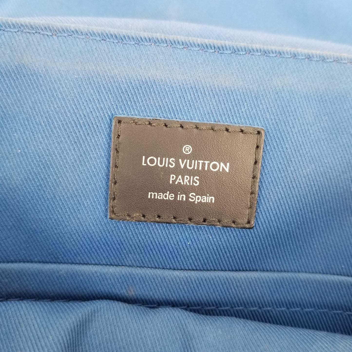 Authentic Louis Vuitton Graphite Damier District PM Cross Body Bag