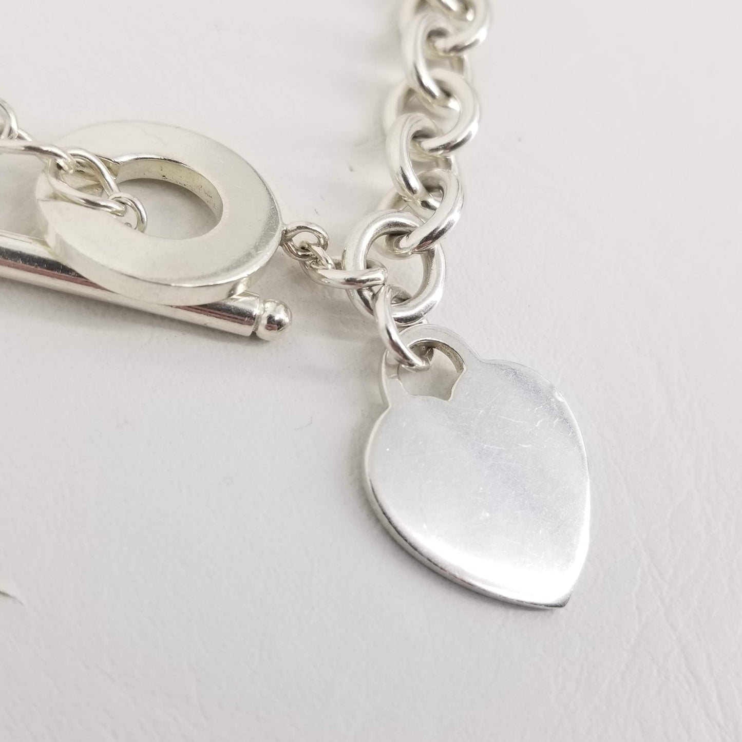 Authentic Tiffany & Co Silver Toggle Heart Necklace