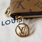 Authentic Louis Vuitton Reverse Monogram Trio Square Pouch