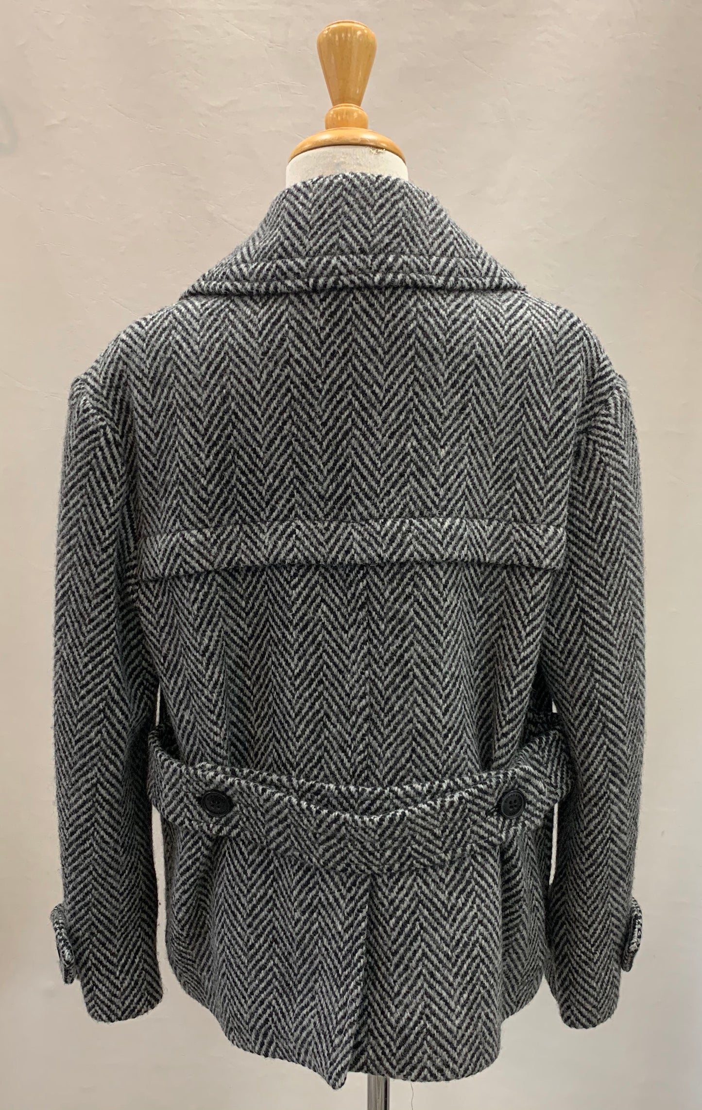 Authentic Burberry Brit Wool Herringbone Jacket Sz XL
