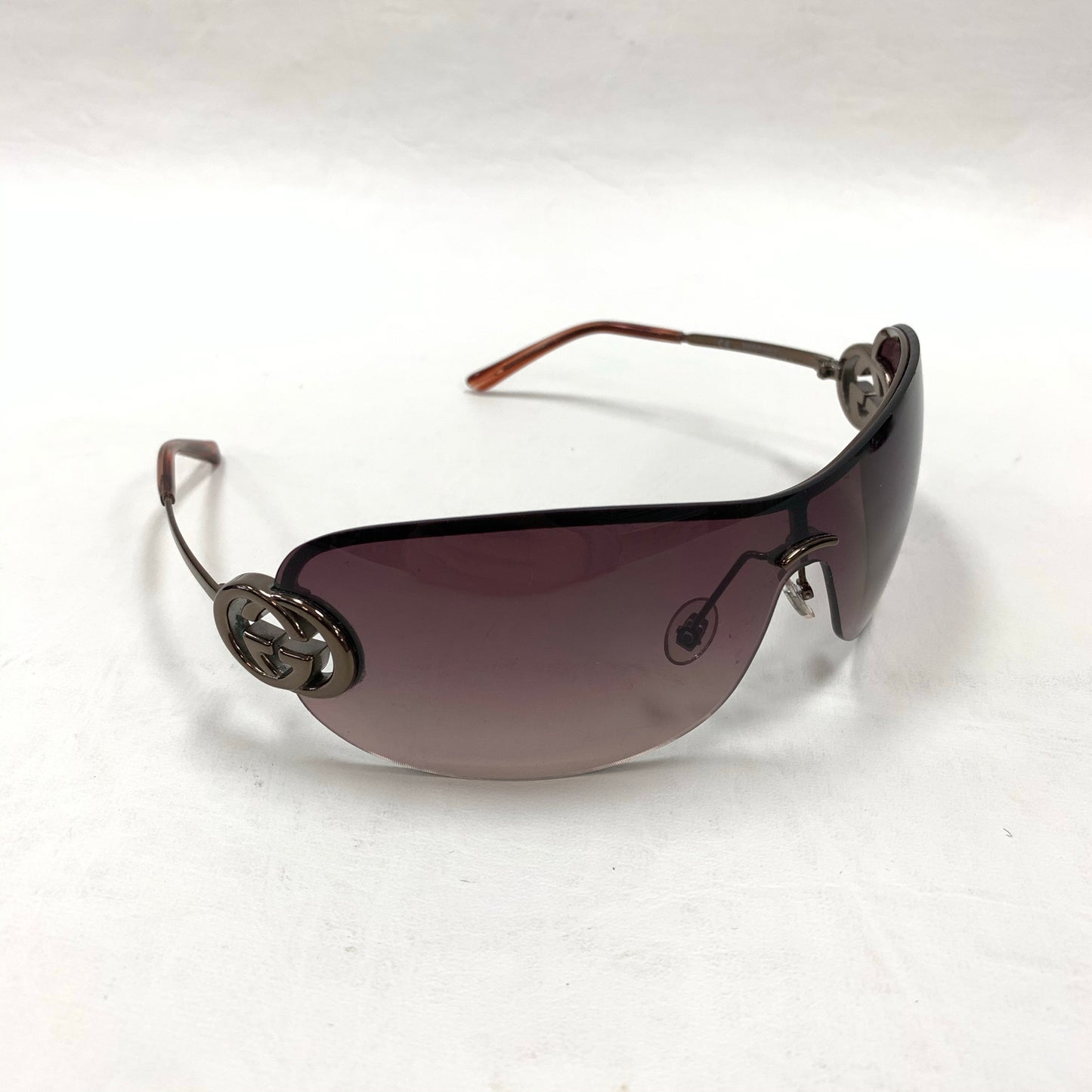Authentic Gucci Brown Shield Sunglasses