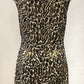 Authentic Tory Burch Black/Gold Animal Print Dress Sz 4