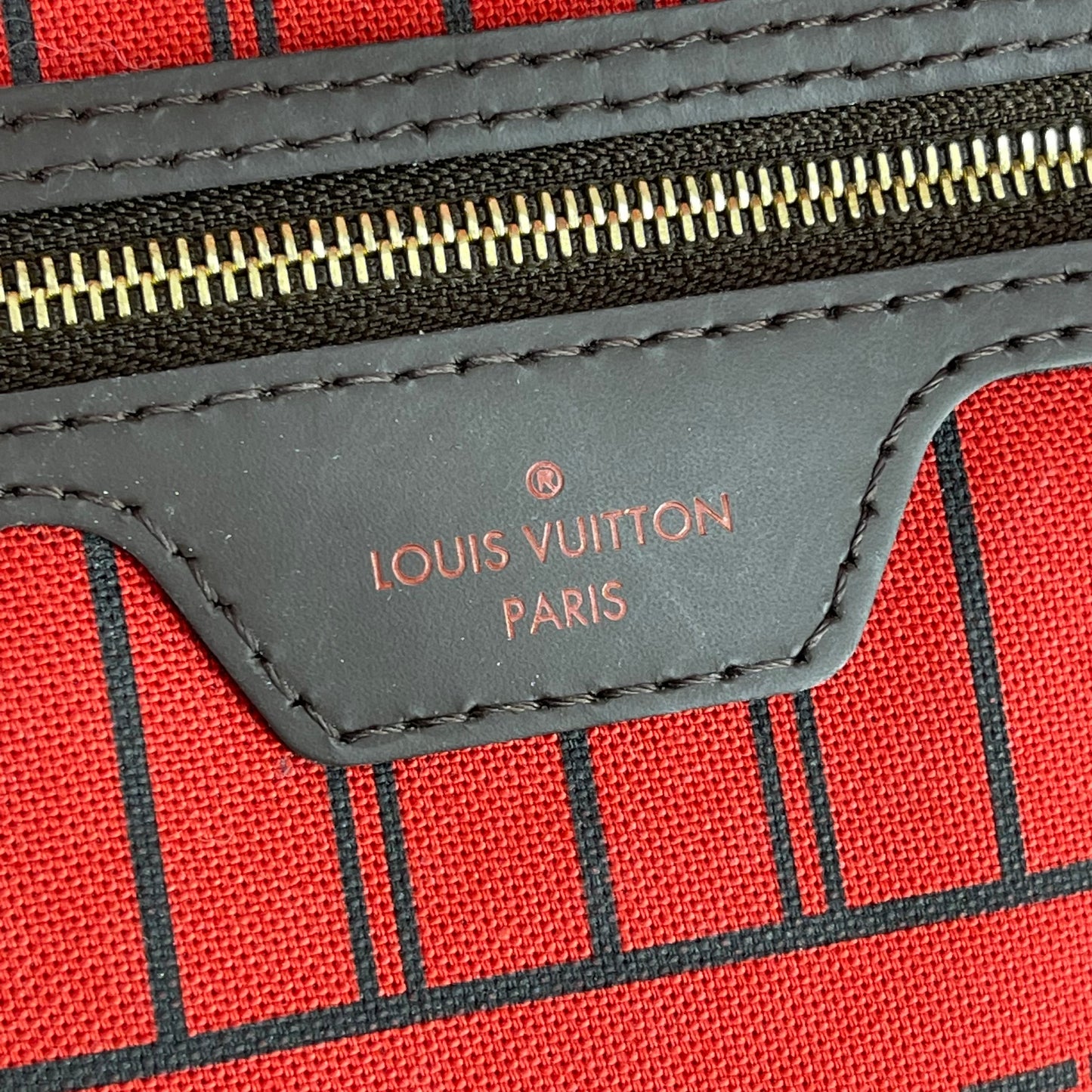 Authentic Louis Vuitton Damier Ebene Neverfull MM