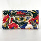 Authentic Balenciaga Leather Floral City Continental Wallet