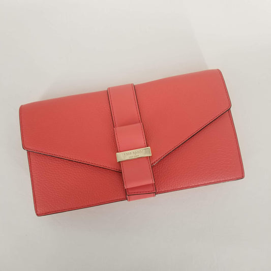 Authentic Kate Spade Coral "Havana” Bow Clutch