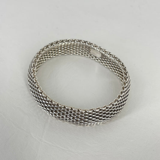 Authentic Tiffany Somerset Chain Mesh Bracelet