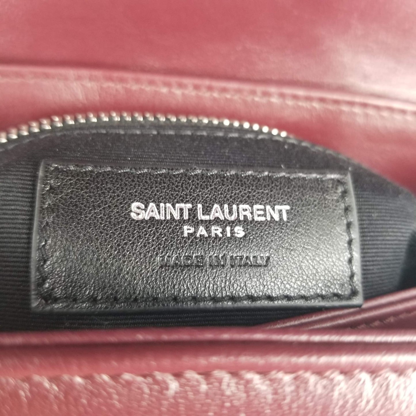 Authentic Saint Laurent Bordeaux Toy Lou Lou