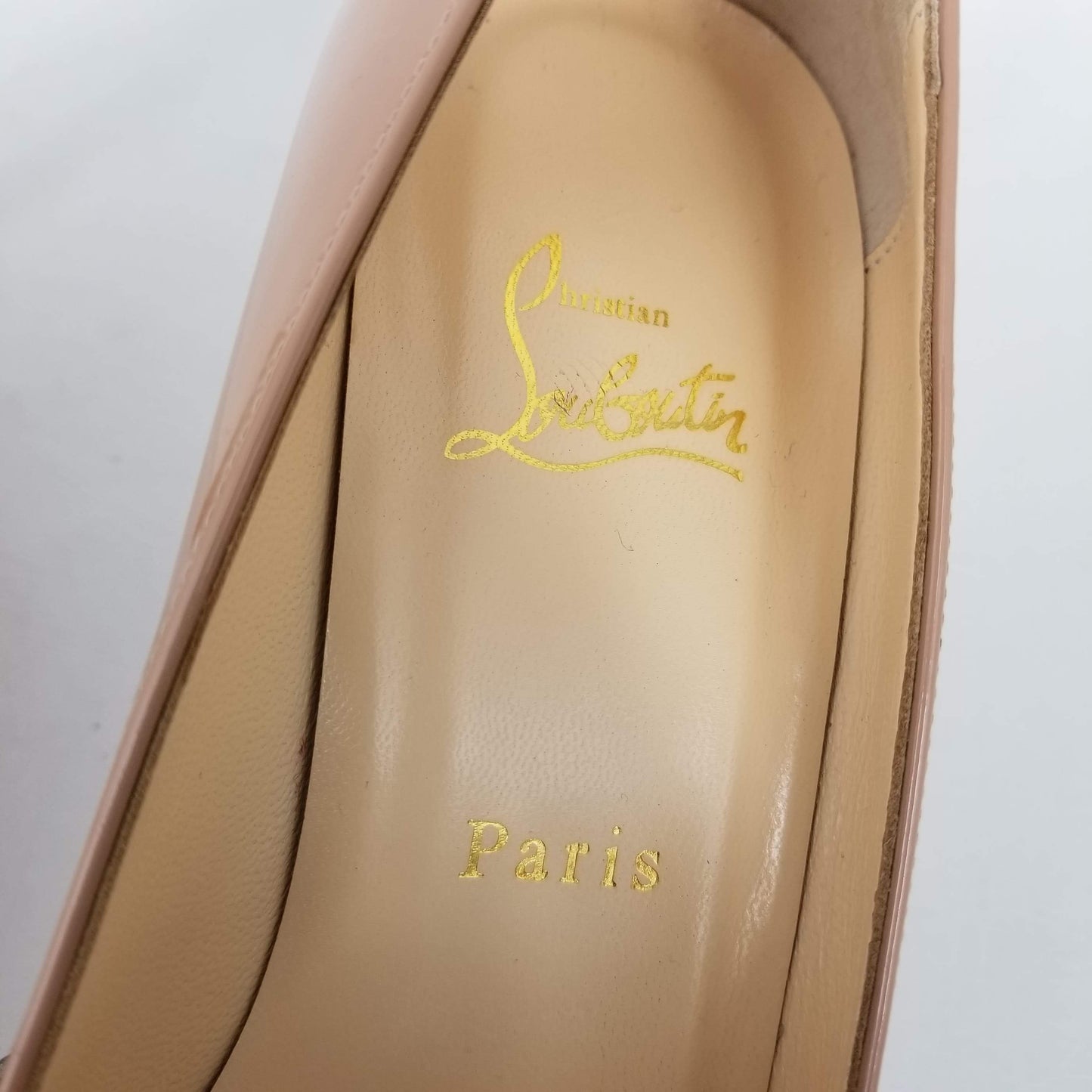 Authentic Christian Louboutin Nude Simple Pumps 80
