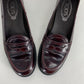 Authentic Tods Burgundy Loafers Sz 39