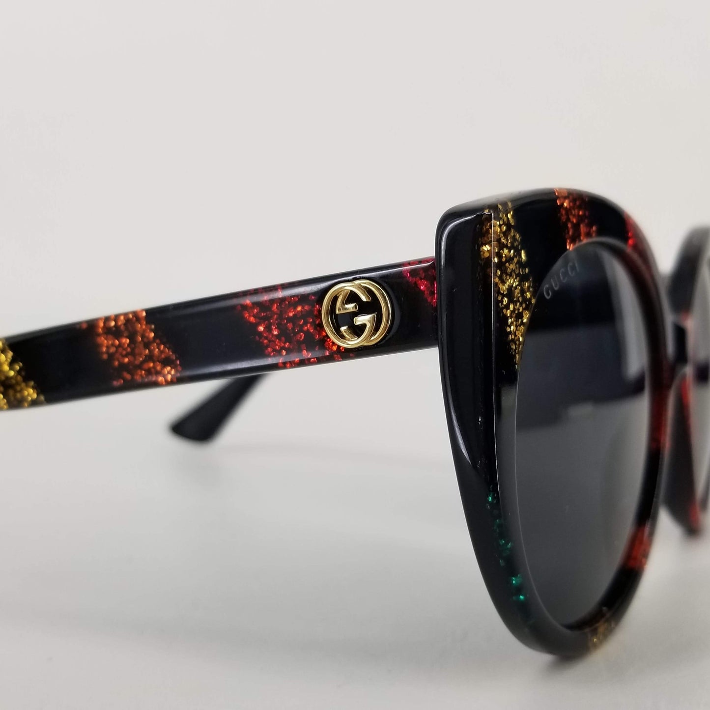 Authentic Gucci Black Psychedelic Sunglasses GG0325S