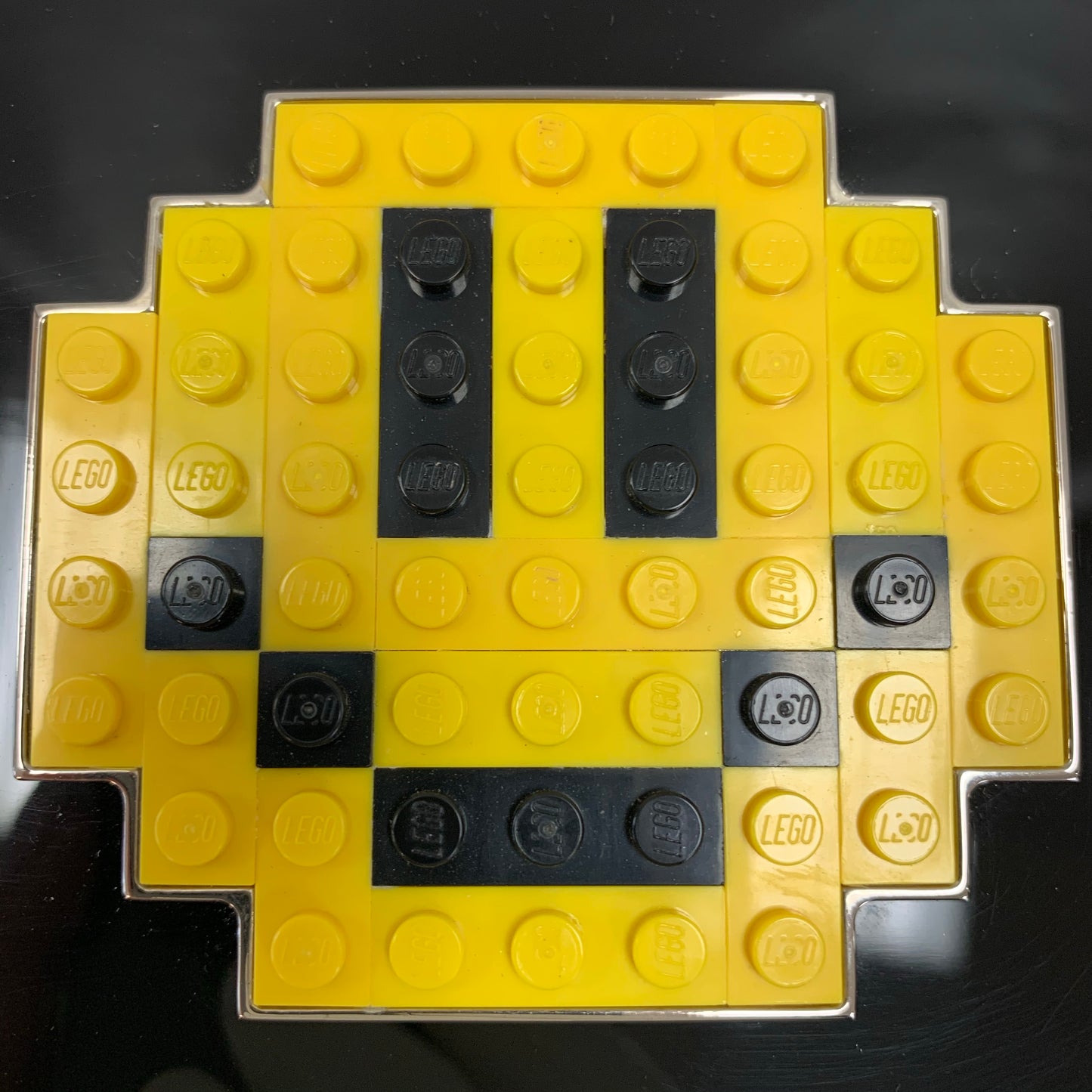 Authentic Les Petits Joueurs Black Acrylic Grace Smile Lego Box Clutch