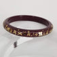 Authentic Louis Vuitton Inclusion Bracelet- Burgundy/Gold