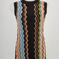 Authentic Missoni Multicolour Chevron Sleeveless Dress Sz XS