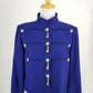 Authentic Louis Feraud Vintage Royal Blue Military Jacket