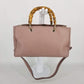 Authentic Gucci Blush Pink Bamboo Shopper Tote