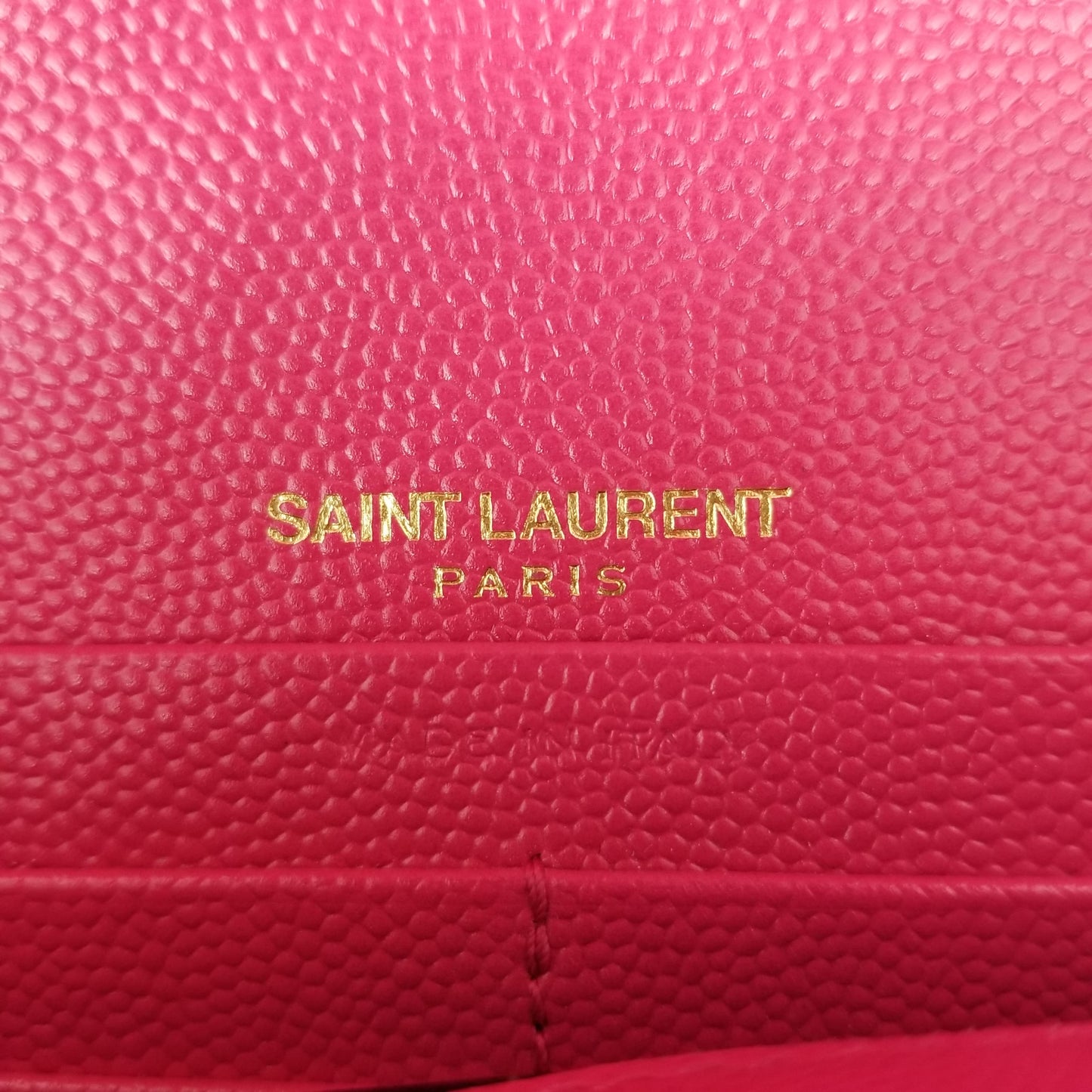 Authentic Saint Laurent Fresh Fuxia Small WOC