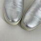 Authentic Prada Silver Slip-ons