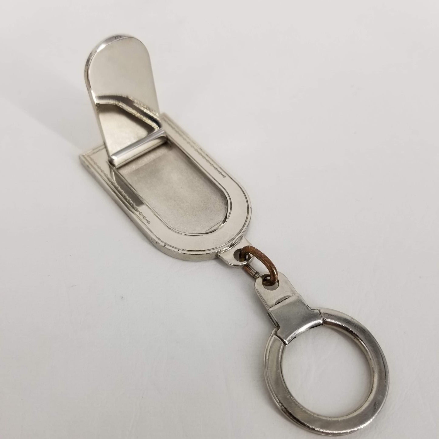 Authentic Louis Vuitton Silver-tone Luggage Tag Bag Charm