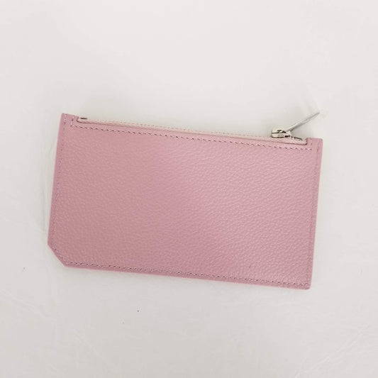 Authentic Saint Laurent Pink Zip Card Holder