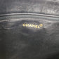Authentic Chanel Vintage Black Leather Chain Tote