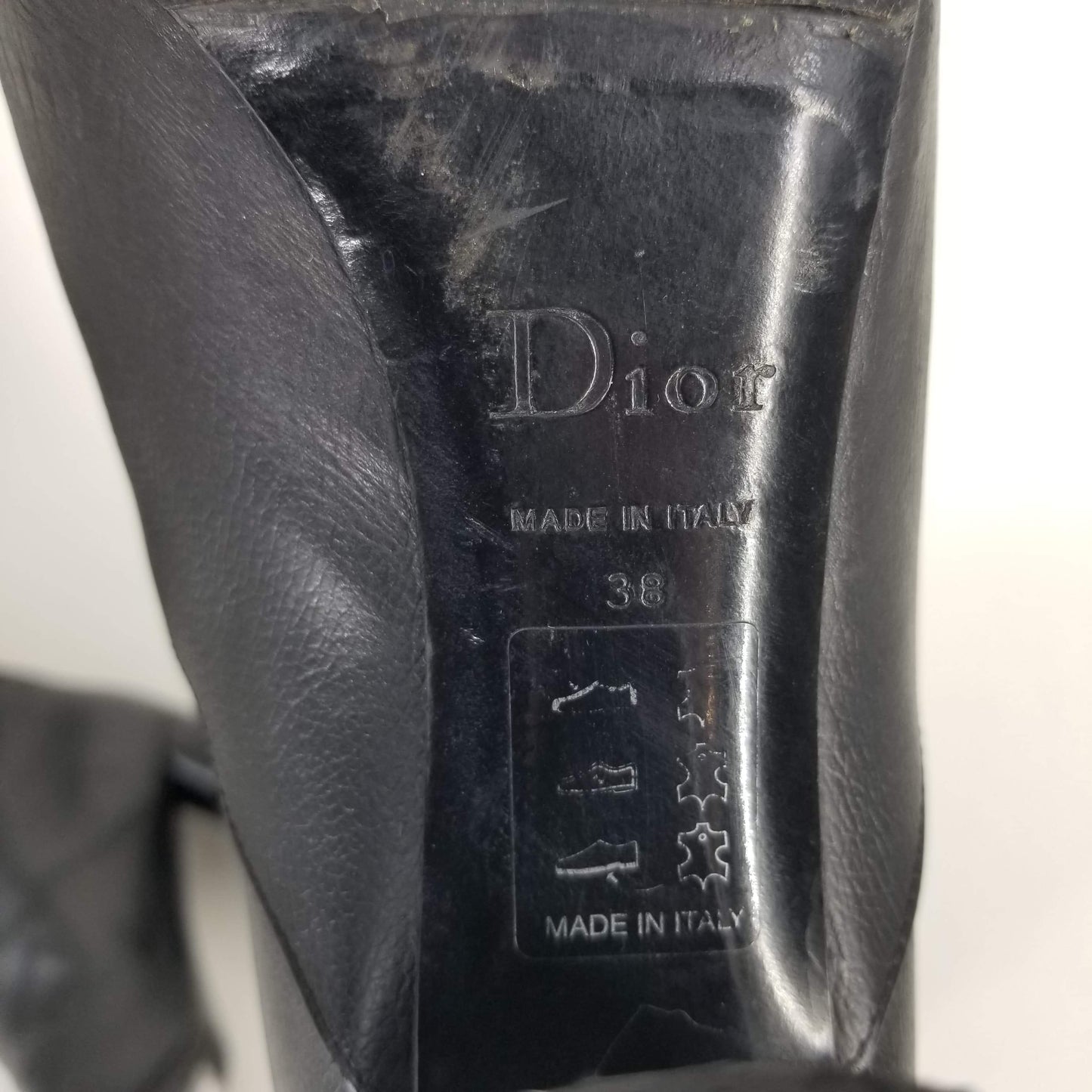 Authentic Dior Black Leather Boots