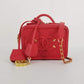 Authentic Chanel Small Red Filigree Vanity