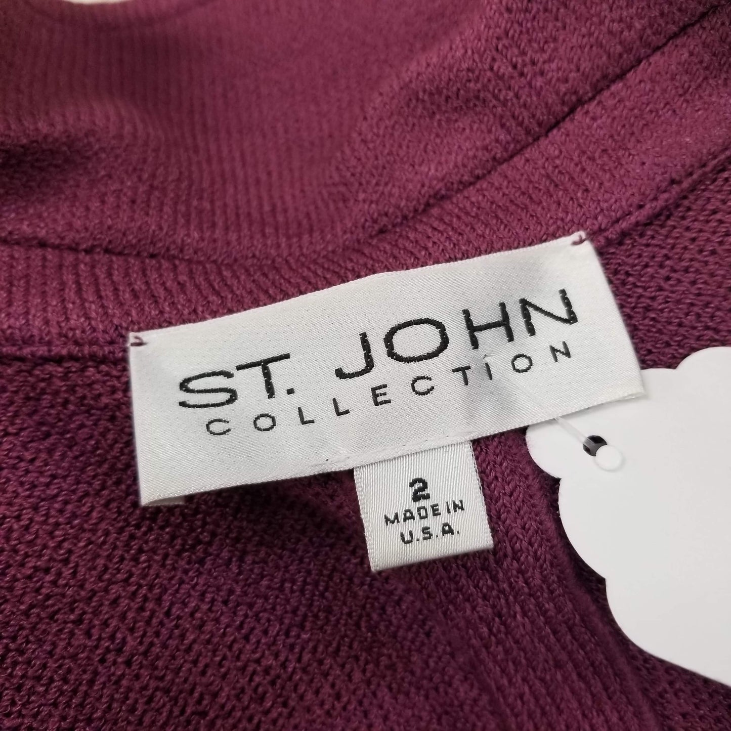 Authentic St John Plum Jacket Sz 2