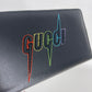 Authentic Gucci Black Rainbow Leather Wallet