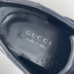 Authentic Gucci Black Canvas Linfold Sneakers Sz 9
