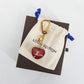 Authentic Louis Vuitton Inclusion Heart Key Holder/Bag Charm
